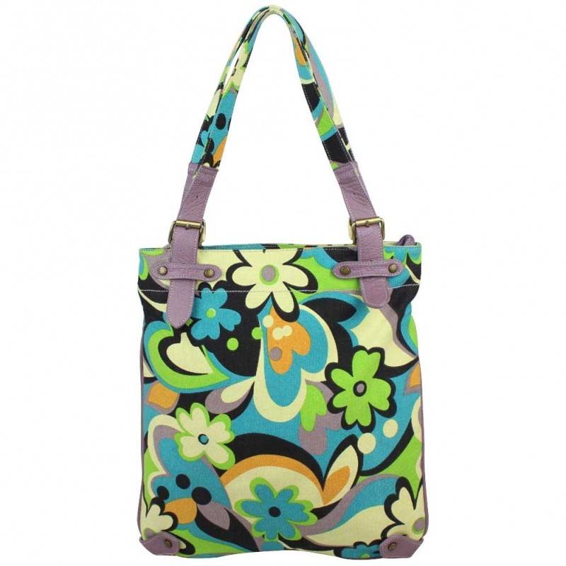 Sac porté épaule cabas toile rouge Lancaster 504-47 LANCASTER - 1 Sac porté épaule cabas toile rouge Lancaster 504-47 LANCASTER - 1