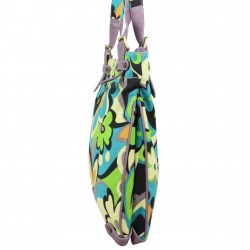 Sac porté épaule toile motif fleurs Lancaster 503-15 LANCASTER - 2 Sac porté épaule toile motif fleurs Lancaster 503-15 LANCASTER - 2