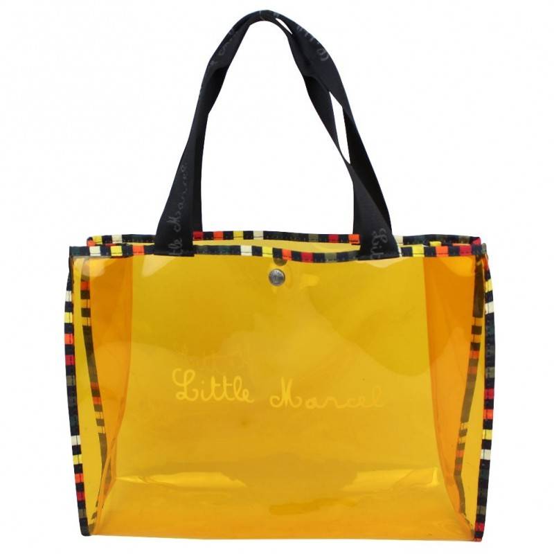 Sac à main Little Marcel transparent verni orange Trinity LITTLE MARCEL - 1 Sac à main Little Marcel transparent verni orange Trinity LITTLE MARCEL - 1