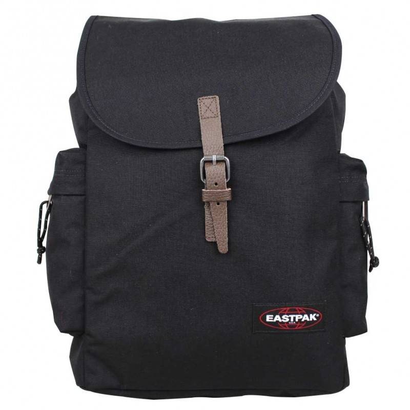 Sac à dos Eastpak rabat Austin EK47B 008 Black noir uni Sac à dos Eastpak rabat Austin EK47B 008 Black noir uni