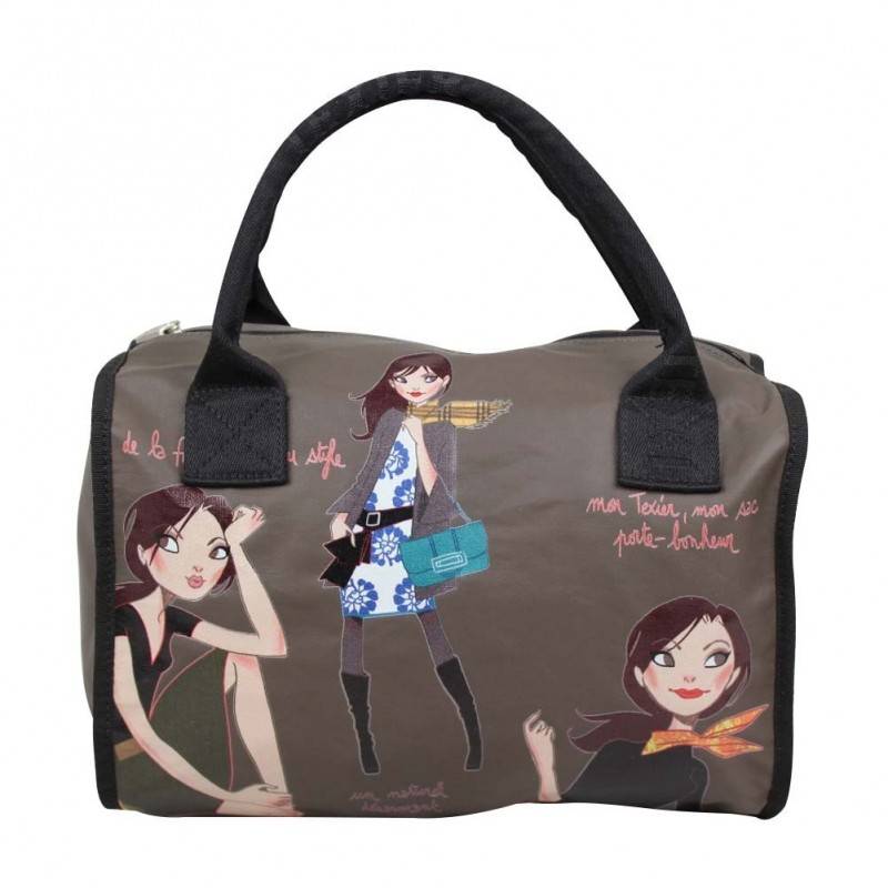 Sac à main Noir et Argenté Texier 5702 TEXIER - 1 Sac à main Noir et Argenté Texier 5702 TEXIER - 1