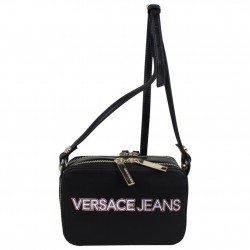 Sac bandoulière Versace Jeans noir mat motif logo Versace Jeans - 1