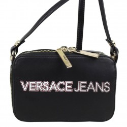 Sac bandoulière Versace Jeans noir mat motif logo Versace Jeans - 2