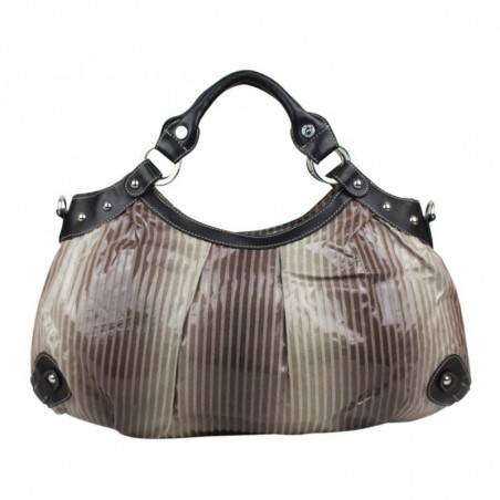 Sac épaule gris forme banane Patrick Blanc 504010 PATRICK BLANC - 4