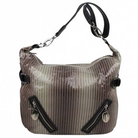 Sac épaule gris forme banane Patrick Blanc 504010 PATRICK BLANC - 1