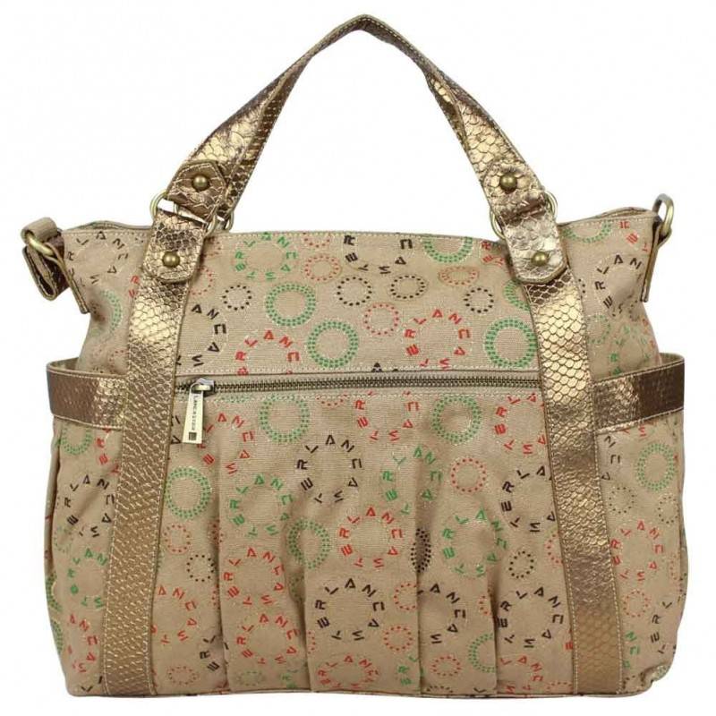 Sac à main toile motif imprimé brillant Lancaster LANCASTER - 1 Sac à main toile motif imprimé brillant Lancaster LANCASTER - 1