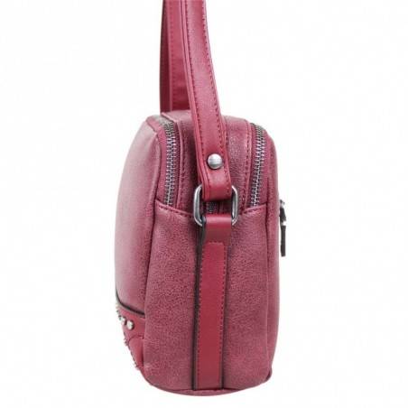 Petit porte monnaie femme fleur toile Fuchsia F9536-1 FUCHSIA - 3