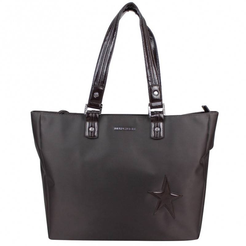 Sac à main petit bowling Thierry Mugler blanc et gris argent kari THIERRY MUGLER - 1 Sac à main petit bowling Thierry Mugler blanc et gris argent kari THIERRY MUGLER - 1