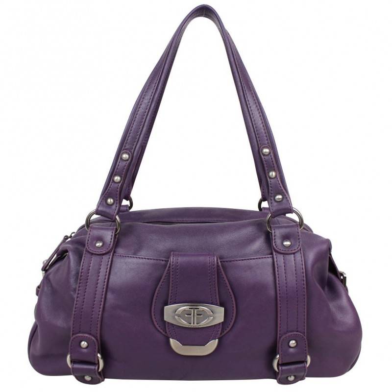 Neuf avec défauts sac bowling Fuchsia cuir lisse F8136-12 FUCHSIA - 1 Neuf avec défauts sac bowling Fuchsia cuir lisse F8136-12 FUCHSIA - 1