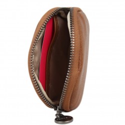 Petit porte monnaie rond vieilli déco rivet Fuchsia Lauren FUCHSIA - 3 Petit porte monnaie rond vieilli déco rivet Fuchsia Lauren FUCHSIA - 3