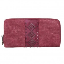 Porte monnaie femme grain granuleux Fuchsia F9629-1 FUCHSIA - 4 Porte monnaie femme grain granuleux Fuchsia F9629-1 FUCHSIA - 4