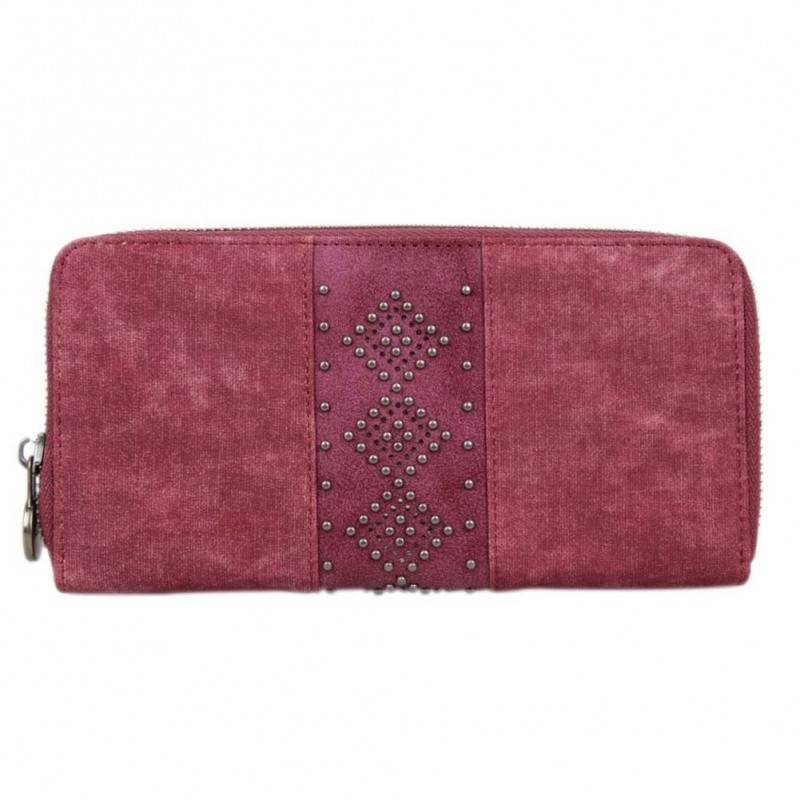 Porte monnaie femme grain granuleux Fuchsia F9629-1 FUCHSIA - 4 Porte monnaie femme grain granuleux Fuchsia F9629-1 FUCHSIA - 4