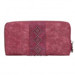 Porte monnaie femme grain granuleux Fuchsia F9629-1 FUCHSIA - 6 Porte monnaie femme grain granuleux Fuchsia F9629-1 FUCHSIA - 6