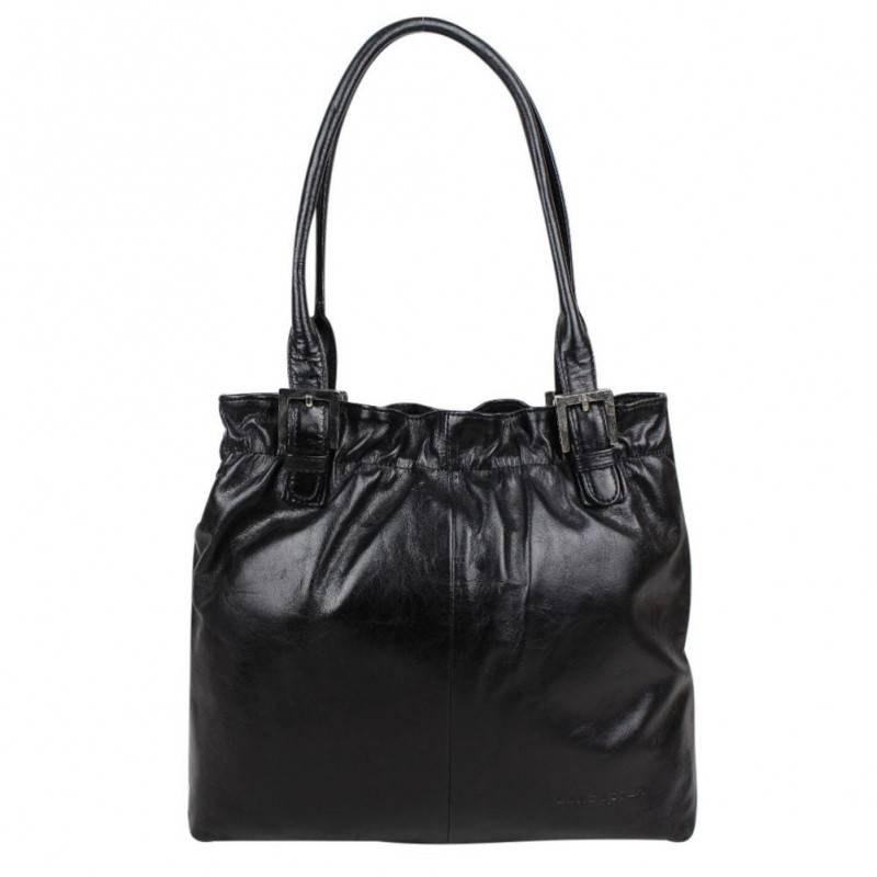 Sac à main bourse Lancaster cuir noir effet glacé LANCASTER - 1 Sac à main bourse Lancaster cuir noir effet glacé LANCASTER - 1