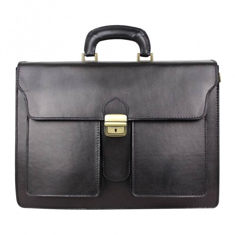 Porte documents en cuir lisse trois compartiments A DÉCOUVRIR ! - 1 Porte documents en cuir lisse trois compartiments A DÉCOUVRIR ! - 1