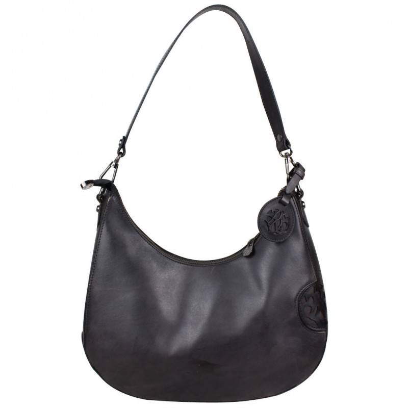 Sac demi-lune Arthur et Aston cuir vintage teinté main  ARTHUR & ASTON - 1