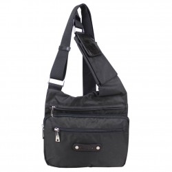 Sac bandoulière ultra plat incurvé Lancaster toile extra plat LANCASTER - 1 Sac bandoulière ultra plat incurvé Lancaster toile extra plat LANCASTER - 1