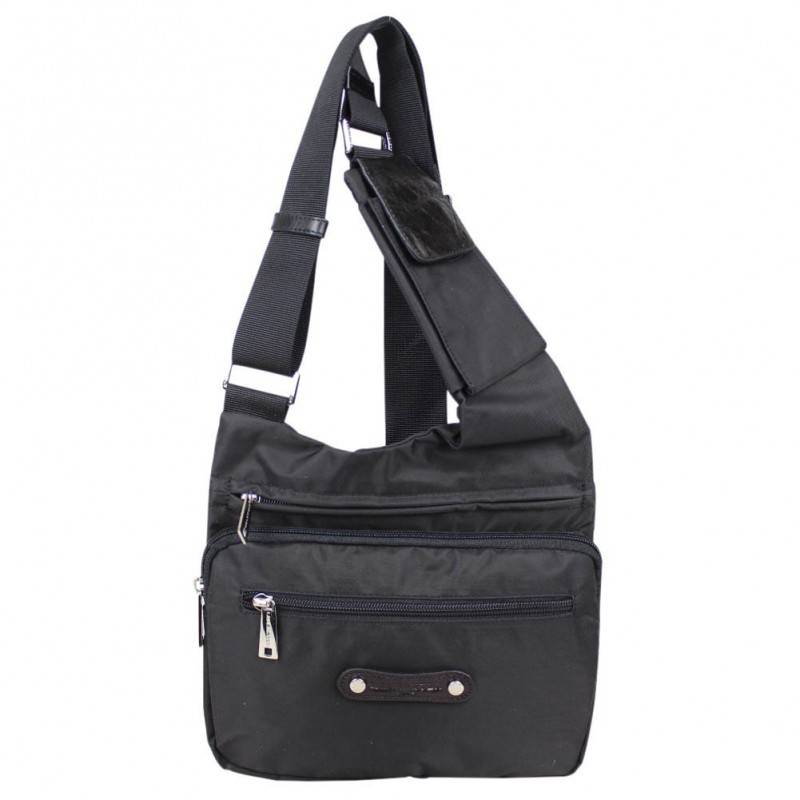 Sac bandoulière ultra plat incurvé Lancaster toile extra plat LANCASTER - 1 Sac bandoulière ultra plat incurvé Lancaster toile extra plat LANCASTER - 1
