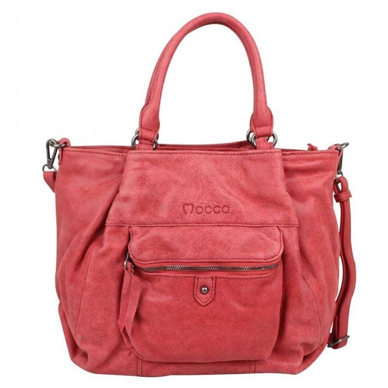 Sac à main en cuir effet vieillie MOCCA - 1 Sac à main en cuir effet vieillie MOCCA - 1