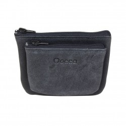Porte monnaie zip plat cuir souple vieilli Mocca semi Aniline MOCCA - 1 Porte monnaie zip plat cuir souple vieilli Mocca semi Aniline MOCCA - 1