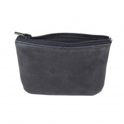 Porte monnaie zip plat cuir souple vieilli Mocca semi Aniline MOCCA - 2 Porte monnaie zip plat cuir souple vieilli Mocca semi Aniline MOCCA - 2