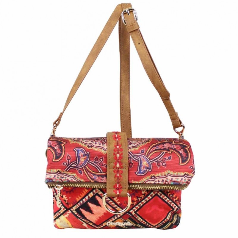 Petit sac bandoulière pochette Desigual toile Atenas Boho Petit sac bandoulière pochette Desigual toile Atenas Boho