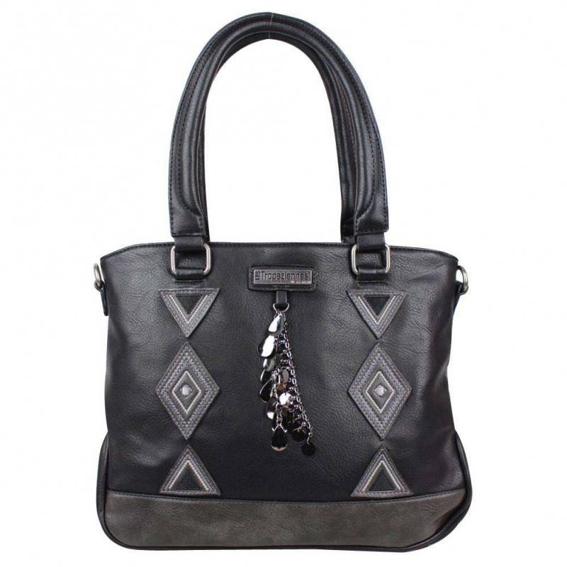 Sac à main Les Tropéziennes déco bijou et motif ethnique FER LES TROPÉZIENNES - 1 Sac à main Les Tropéziennes déco bijou et motif ethnique FER LES TROPÉZIENNES - 1