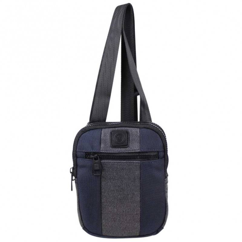 Petite pochette plate Serge Blanco effet jean Nur 2 poches SERGE BLANCO - 1 Petite pochette plate Serge Blanco effet jean Nur 2 poches SERGE BLANCO - 1