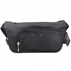 Pochette ceinture banane cuir Baroudeur Foures France Noir FOURÈS - 1 Pochette ceinture banane cuir Baroudeur Foures France Noir FOURÈS - 1