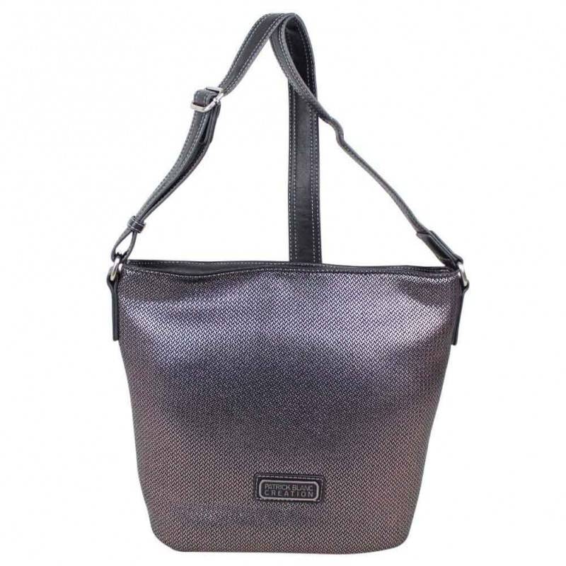 Sac seau Patrick Blanc bandes effet argent acier Iron PATRICK BLANC - 1 Sac seau Patrick Blanc bandes effet argent acier Iron PATRICK BLANC - 1