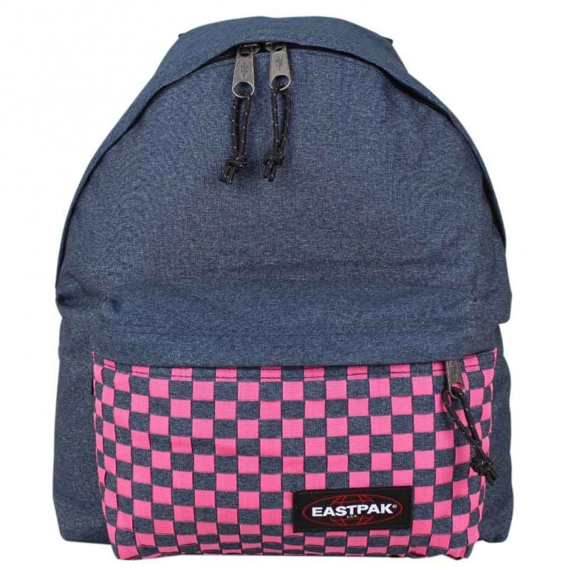 Sac à dos Eastpak motif imprimé bleu tressé rose EK620 Padded Pak'r 26S Pink Weave Sac à dos Eastpak motif imprimé bleu tressé rose EK620 Padded Pak'r 26S Pink Weave