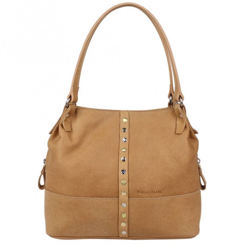 Sac seau en cuir effet naturel Patrick Blanc forme boule PATRICK BLANC - 5