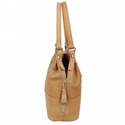 Sac seau en cuir effet naturel Patrick Blanc forme boule PATRICK BLANC - 6