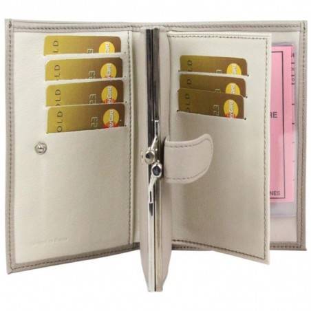 Porte monnaie + cartes en cuir effet brute C. By Claudia Luc Fabriqué en France C. By Claudia Luc - 2