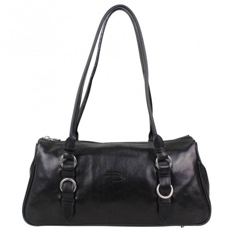 Sac porté épaule cuir lisse effet vieilli Patrick Blanc PATRICK BLANC - 1 Sac porté épaule cuir lisse effet vieilli Patrick Blanc PATRICK BLANC - 1