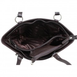 Sac épaule en cuir Duolynx forme petit trapèze DUOLYNX - 3