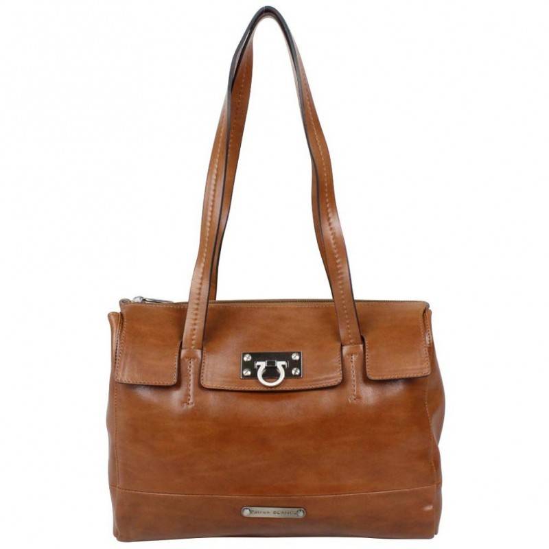 Sac à main bandoulière cuir Patrick Blanc bicolore105061 seau PATRICK BLANC - 1 Sac à main bandoulière cuir Patrick Blanc bicolore105061 seau PATRICK BLANC - 1
