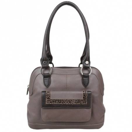 Sac cabas cuir Patrick Blanc bi couleur 105068 PATRICK BLANC - 1