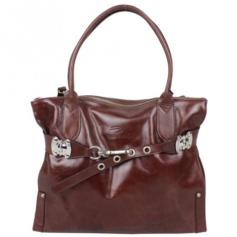 Sac bandoulière cuir Patrick Blanc bicolore 105065 PATRICK BLANC - 1