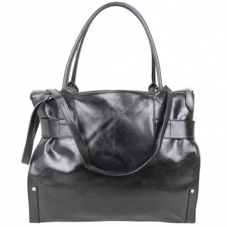 Sac bandoulière cuir Patrick Blanc bicolore 105065 PATRICK BLANC - 8