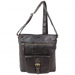 Sac bandoulière cuir peau de pêche Duolynx DUOLYNX - 1