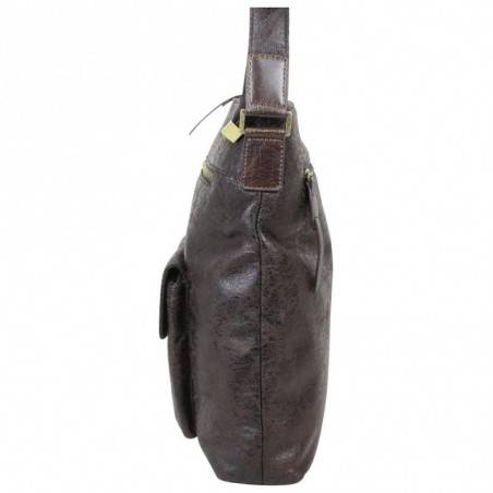 Sac bandoulière cuir peau de pêche Duolynx DUOLYNX - 2