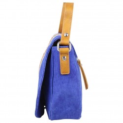 Sac à rabat bande déco toile délavée FUCHSIA Milli FUCHSIA - 11 Sac à rabat bande déco toile délavée FUCHSIA Milli FUCHSIA - 11