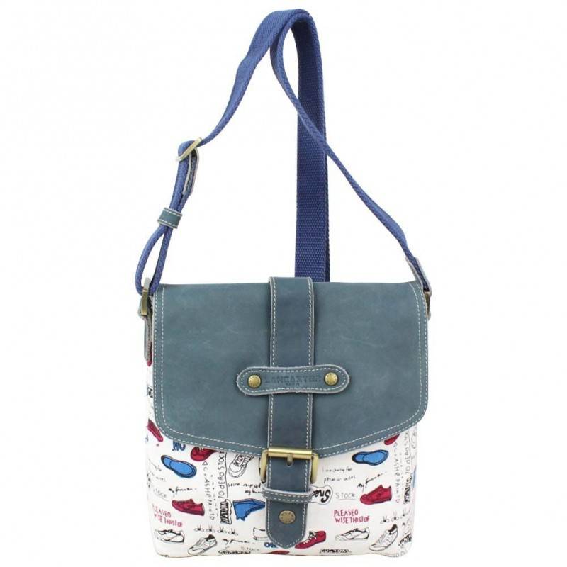 Sac ultra souple toile Lancaster motif baskets LANCASTER - 1 Sac ultra souple toile Lancaster motif baskets LANCASTER - 1