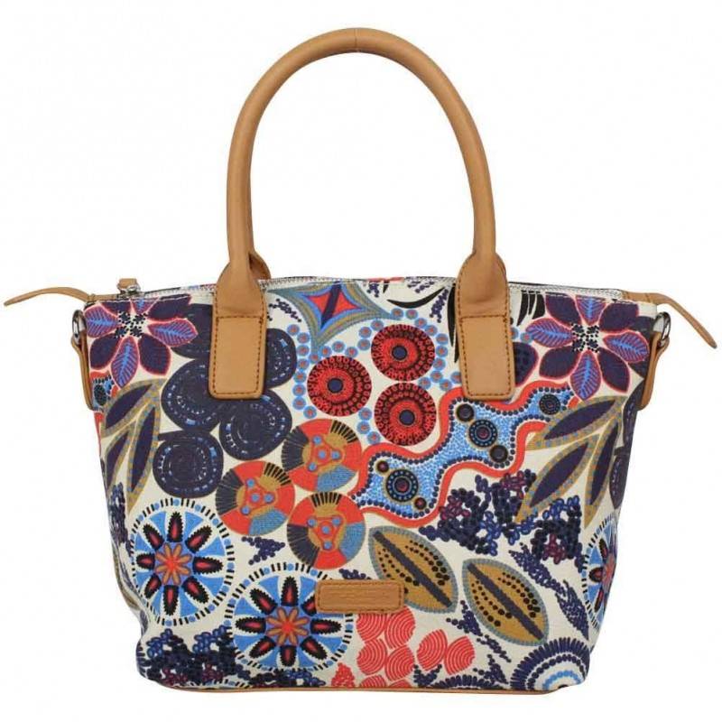Sac bandoulière banane femme fleurs toile Fuchsia F9535-3 FUCHSIA - 1 Sac bandoulière banane femme fleurs toile Fuchsia F9535-3 FUCHSIA - 1