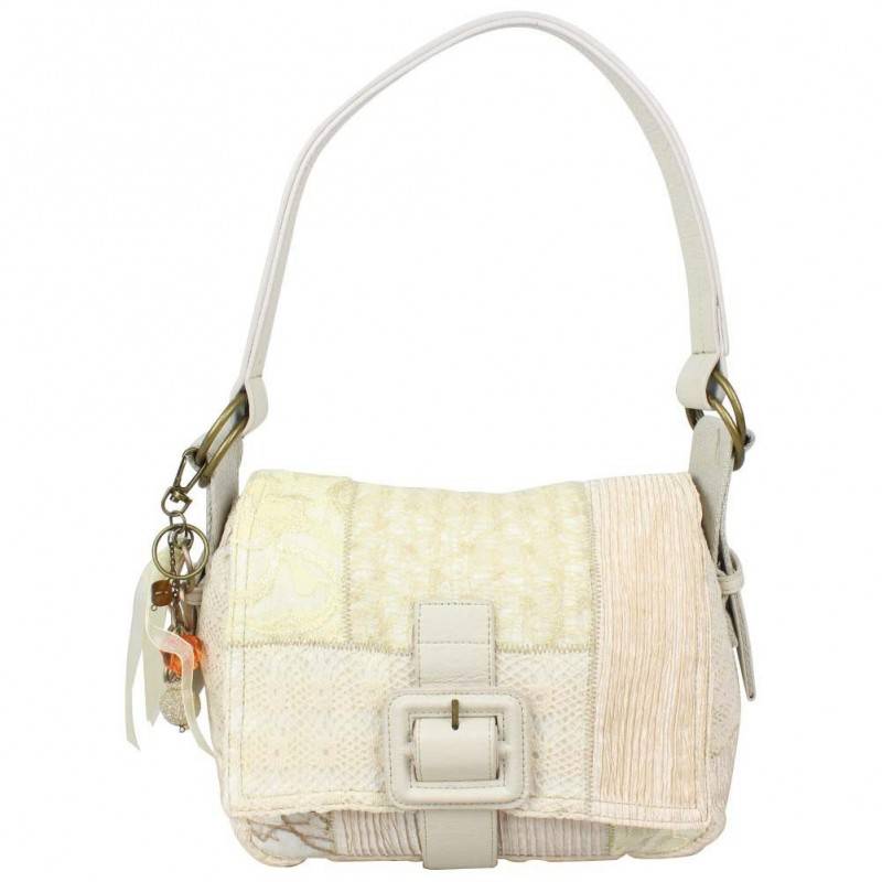 Sac épaule femme patchwork dentelle et textile 6527 A DÉCOUVRIR ! - 1 Sac épaule femme patchwork dentelle et textile 6527 A DÉCOUVRIR ! - 1