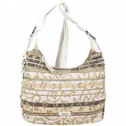 Sac bandoulières demi lune motif toile Patrick Blanc PATRICK BLANC - 5 Sac bandoulières demi lune motif toile Patrick Blanc PATRICK BLANC - 5