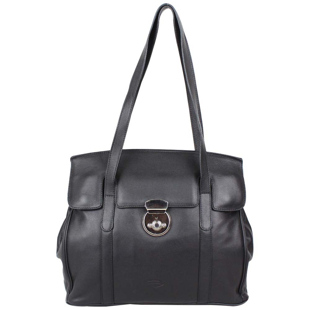 Sac bandoulière cuir Patrick Blanc bicolore 105065  PATRICK BLANC - 5