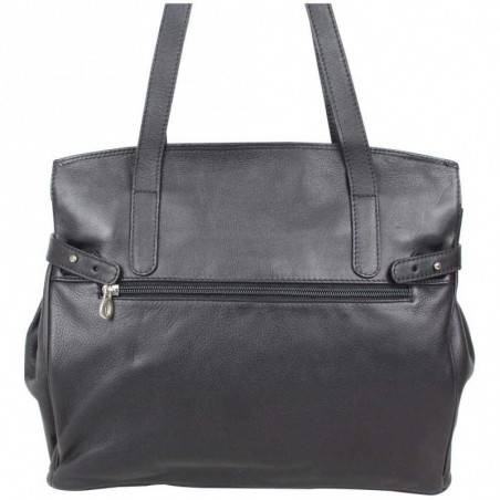 Sac bandoulière cuir Patrick Blanc bicolore 105065  PATRICK BLANC - 8