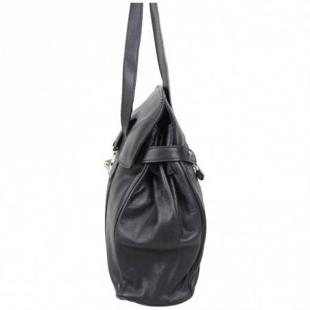 Sac bandoulière cuir Patrick Blanc bicolore 105065  PATRICK BLANC - 7